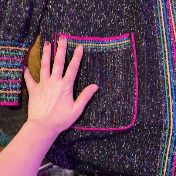 A Sam Wong Myung- Rainbow Cardigan - size large - Picture 4 of 6